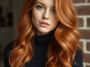 Ginger Copper hair - Lighter skin tones and those who love vibrant, ginger hues.