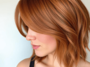 Vibrant Copper hair- Medium to light skin tones with warm or neutral undertones.
